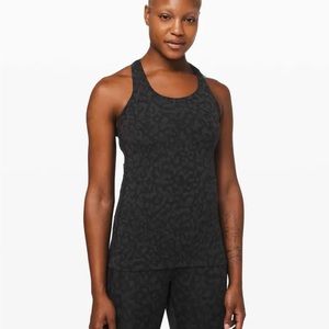 Lululemon Cool Racerback II Nulu Formation Came Deep Coal Multi Size 6